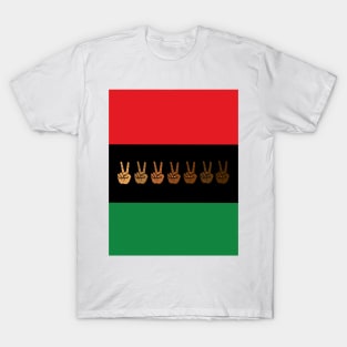 Pan African flag Juneteenth black freedom liberation T-Shirt